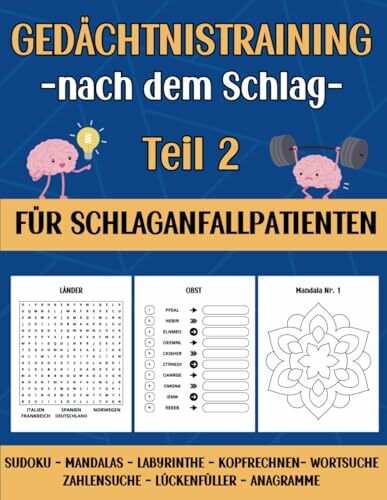Gedächtnistraining nach dem Schlag Teil 2: Übungen und Spiele für Schlaganfallpatienten zur Steigerung der Hirnleistung