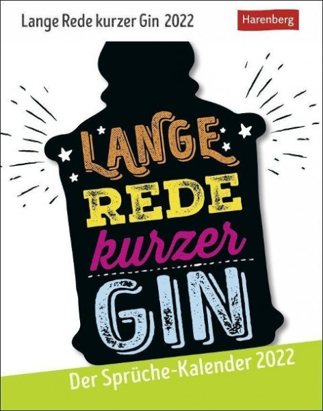 Lange Rede kurzer Gin Kalender 2022