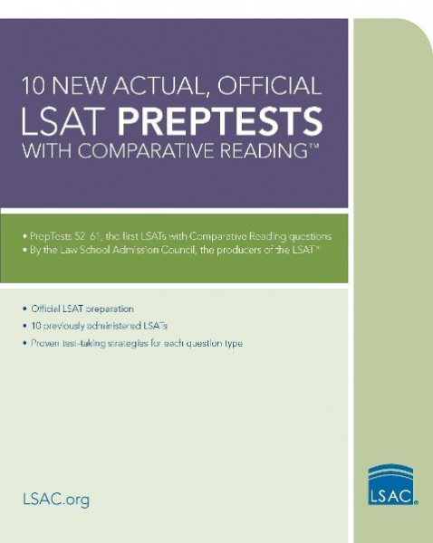 10 New Actual, Official LSAT Preptests with Comparative Reading