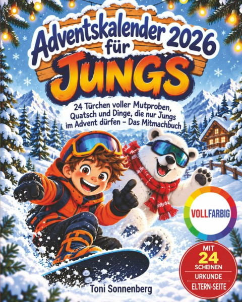 Adventskalender für Jungs: 24 Türchen voller Mutproben, Quatsch und Dinge, die nur Jungs im Advent dürfen - Das Mitmachbuch