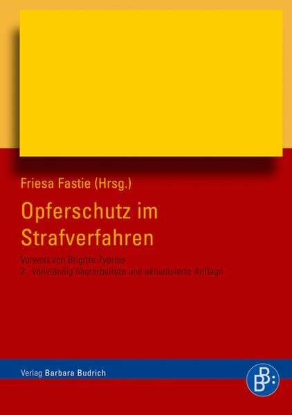 Opferschutz im Strafverfahren: Vorw. v. Brigitte Zypries