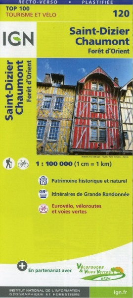 IGN 1 : 100 000 Saint-Dizier - Chaumont