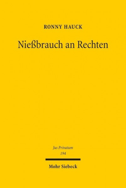 Nießbrauch an Rechten