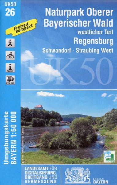 Nationalpark Oberer Bayerischer Wald westlicher Teil 1 : 50 000 (UK50-26)