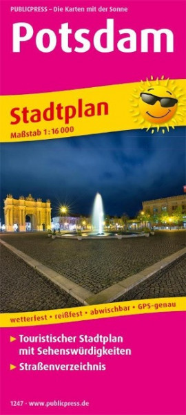 Potsdam. Stadtplan 1:16 000