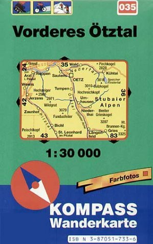 Kompass Karten, Vorderes Ötztal: Mit Radwegen, Loipen und alpinen Skirouten. Dt. /Engl. /Holländ. 1:30000 (KOMPASS Wanderkarte)