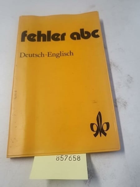 Fehler- ABC Deutsch- Englisch