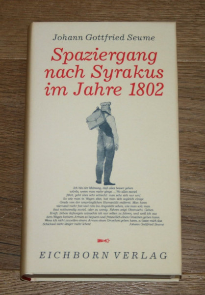 Spaziergang nach Syrakus im Jahre 1802. Mit vier Farbtafeln von Friedrich Schinkel. Die Andere Bibliothek, Band 3