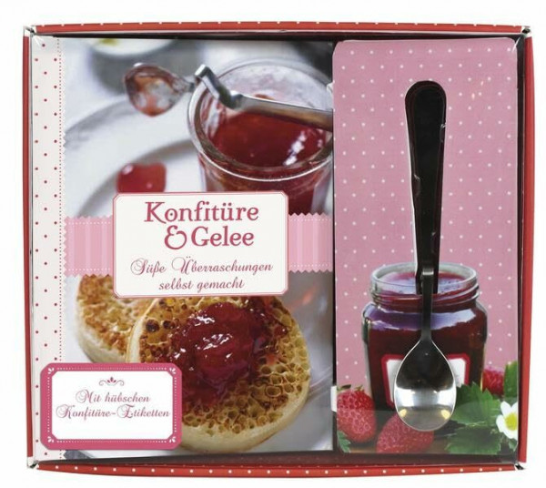 Konfitüre und Gelee: Süße Überraschungen selbst gemacht. Mit hübschen Konfitüre-Etiketten und praktischer Konfitürenlöffel