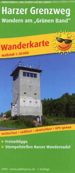 Harzer Grenzweg - Wandern am "Grünen Band" 1 : 30 000