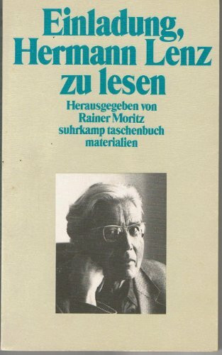 Einladung, Hermann Lenz zu lesen: Materialien (Suhrkamp Taschenbücher)