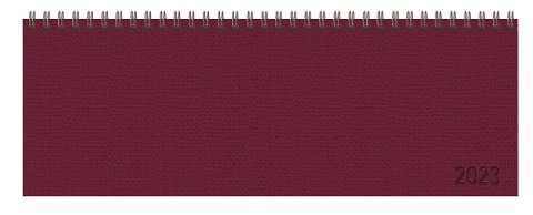 Tischquerkalender Professional Premium rot 2023