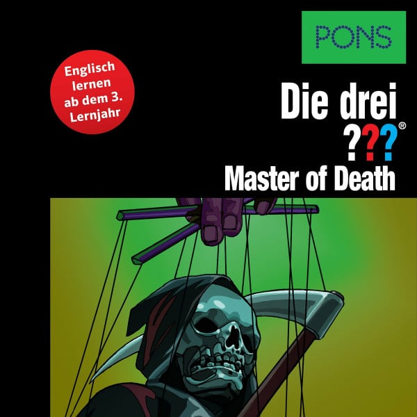 PONS Lektüre Die drei ??? Master of Death: Englisch lernen ab dem 3. Lernjahr. Mit MP3-Hörbuch und E-Book!