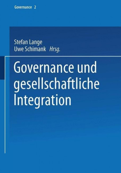 Governance und gesellschaftliche Integration