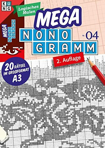 Mega-Nonogramm 04 (Mega Nonogramm Mappe): limitierte Auflage: 20 Rätsel in Großformat A3