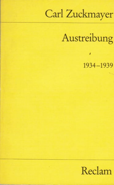 Austreibung 1934-1939 (Reclams Universal-Bibliothek)