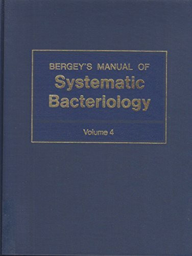 Bergey's Manual of Systematic Bacteriology (BERGEY'S MANUAL OF SYSTEMATIC BACTERIOLOGY 2ND EDITION)