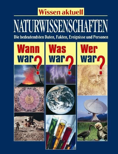 Naturwissenschaften: Die bedeutendsten Daten, Fakten Ereigmisse und Personen (Wissen aktuell / Wann war? Was war? Wer war?)