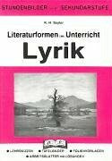 Literaturformen im Unterricht, Lyrik