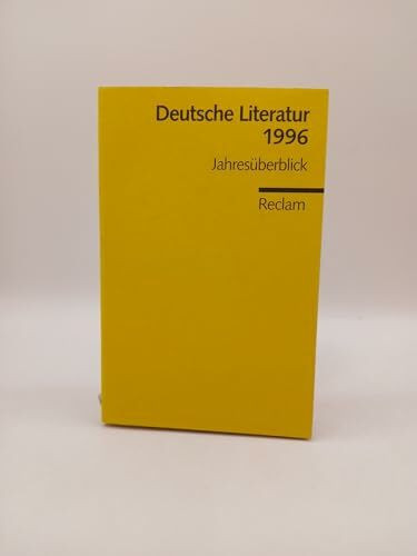 Deutsche Literatur 1996