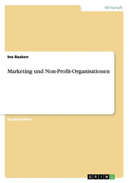 Marketing und Non-Profit-Organisationen