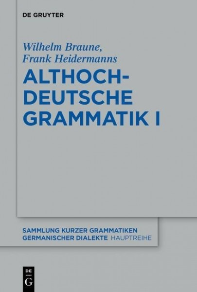 Althochdeutsche Grammatik 01