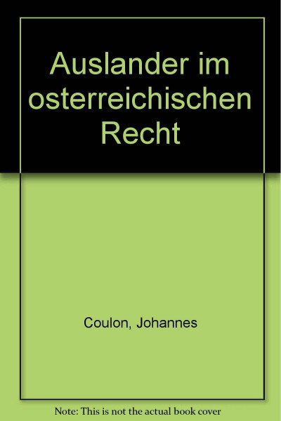 Ausländer im österreichischen Recht