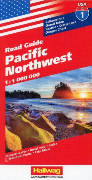 Hallwag USA Road Guide 01. Pacific Northwest 1 : 1 000 000