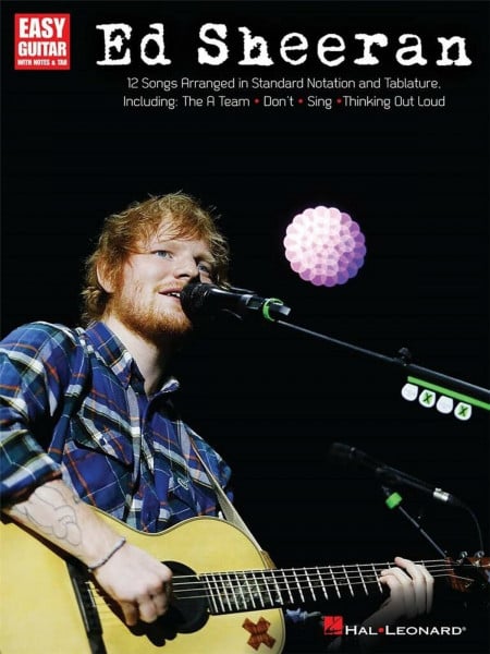 Ed Sheeran Easy Guitar | 12 Pop Hits Leichte Gitarre TAB Noten mit Akkorden Songbook | Thinking Out Loud Photograph I See Fire The A Team | Anfänger ... with Notes & Tab (Easy Guitar Play Along)