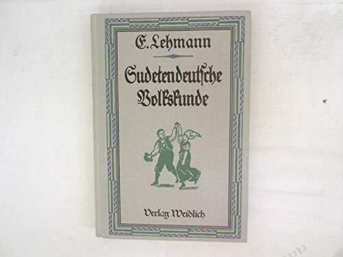 Sudetendeutsche Volkskunde.