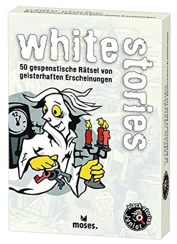 Moses black stories Junior white stories, 50 gespenstische Rätsel, Das Rätsel Kartenspiel für Kinder