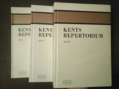 Kent's Repertorium der homöopathischen Arzneimittel