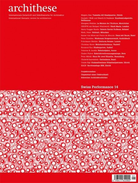 archithese. Internationale Zeitschrift und Schriftenreihe für Architektur
