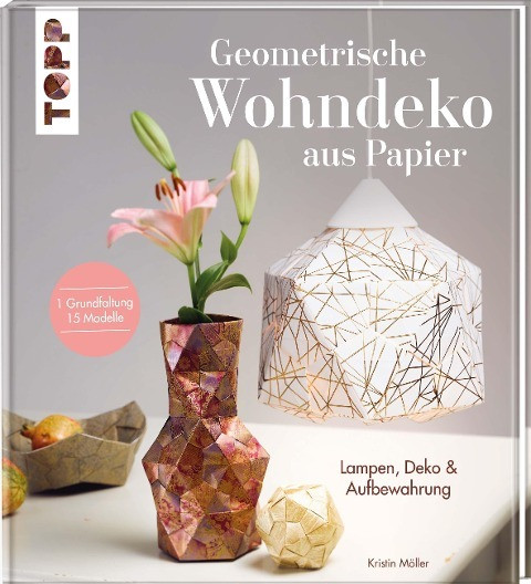 Geometrische Wohndeko aus Papier