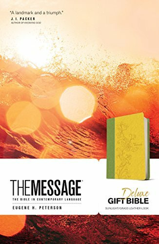 The Message: Sunlight / Grass, Leather-Look, The Bible in Contemporary Language