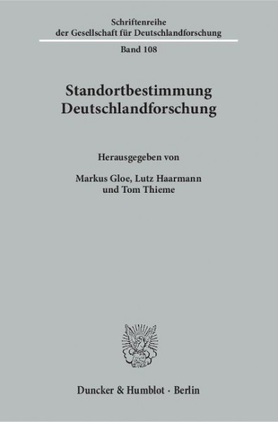 Standortbestimmung Deutschlandforschung