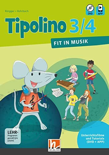 Tipolino 3/4 - Fit in Musik. Unterrichtsfilme und Tutorials. Ausgabe Deutschland,1 DVD-Video: DVD und HELBLING Media App. Klasse 3/4. [VHS]