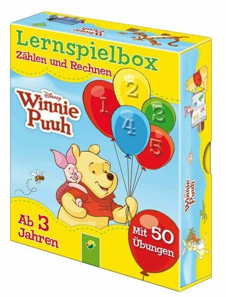 Disney Lernspielbox - Winnie Puuh: Zählen und Rechnen: Mit 50 Übungen