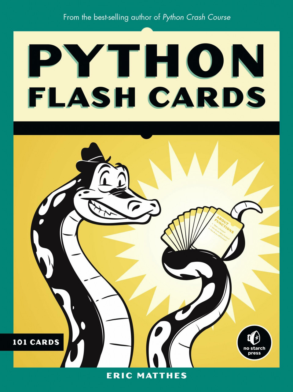 No Starch Press Python Flash Cards, Syntax, Concepts, And Examples