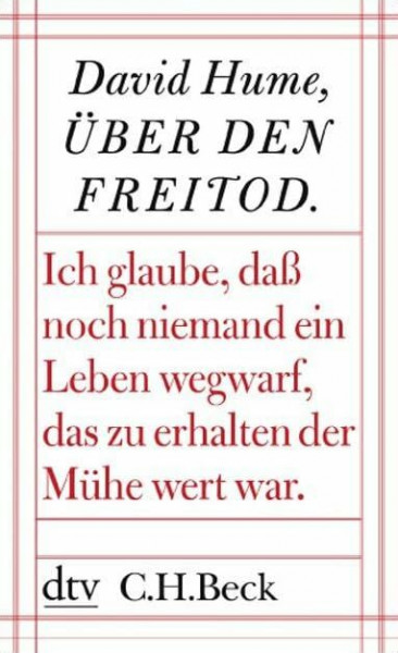 Über den Freitod und andere Essays (Kleine Bibliothek der Weltweisheit)