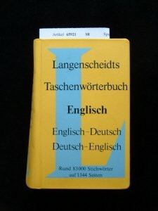 Langenscheidts Taschenwörterbuch Englisch. Englisch-Deutsch / Deutsch-Englisch.