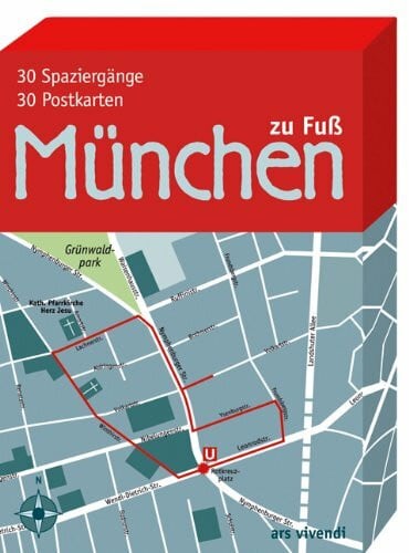 München zu Fuß: 30 Spaziergänge auf 30 Postkarten