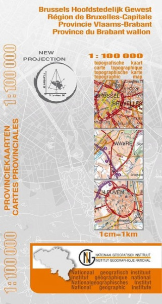 Brabant Provinzkarte 1 : 100 000