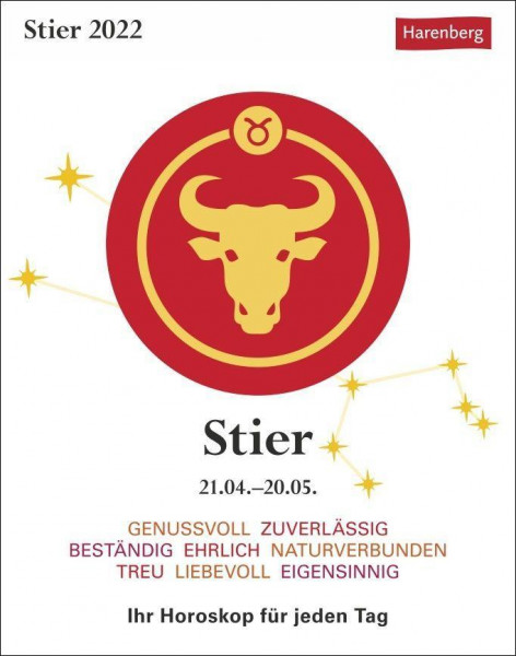 Sternzeichenkalender Stier 2022