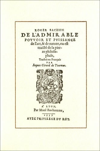 De L'Admirable Puissance De L'Art Et De La Nature Ou Est Traite De La Pierre Philosophale