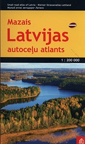 Lotwa atlas samochodowy 1:200 000 Lotwa atlas samochodowy 1:200 000