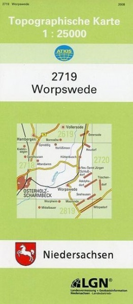 Worpswede 1 : 25 000. (TK 2719/N)