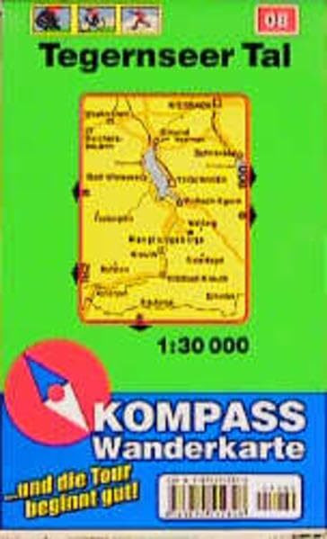 Kompass Karten, Tegernseer Tal: Mit Kurzführer, Radwegen und Loipen. 1:30000 (KOMPASS Wanderkarte)