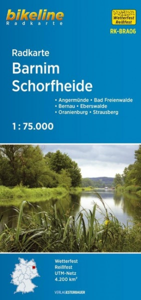 Bikeline Radkarte Deutschland Barnim, Schorfheide 1 : 75 000