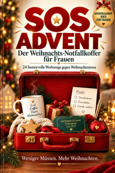 SOS ADVENT: 24 humorvolle Werkzeuge gegen Weihnachtsstress, Chaos und Perfektionsdruck